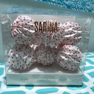 heart pattern lantern string lights